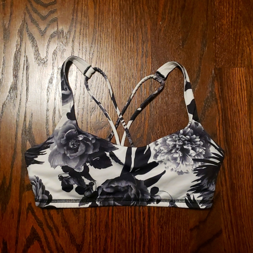 Lululemon athletica floral sports bra